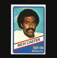 1976 Wonder Bread Football Card Number 6 Rich Caster New York Jets #6