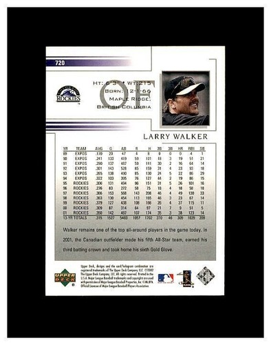 LARRY WALKER YOU PICK SEE SCANS OF EVERY CARD RC, INSERTS HIGH GRADE CARDS - Picture 381 of 463