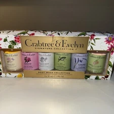 Crabtree & Evelyn 6 Pc signature collection body wash set 3oz ea New asst scent