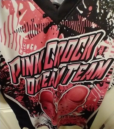 Pink Croc Dream Team Big League Short Sleeve Jersey Women's Large - Picture 2 of 9