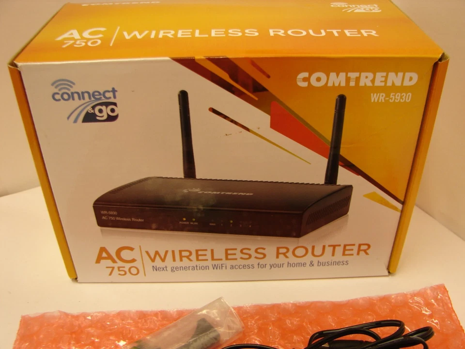 NEW! Comtrend WR-5930 Wireless Router AC750 2.4/5 Ghz Dual Band - Image 2 of 4