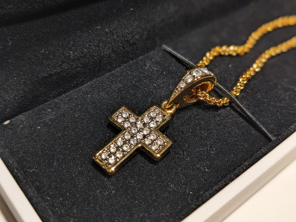 Swarovski crystal shop cross necklace