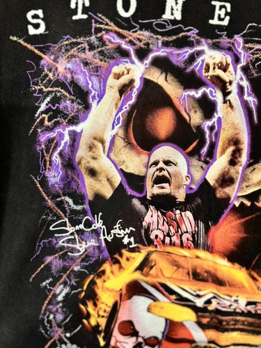 Vintage 1999 WWF Racing XL Shirt Stone Cold Steve Austin NASCAR seltener Blitz - Bild 10 von 18