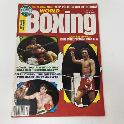 World Boxing Magazine May 1979 Issue Sugar Ray Leonard Gerry Cooney Howard Davis