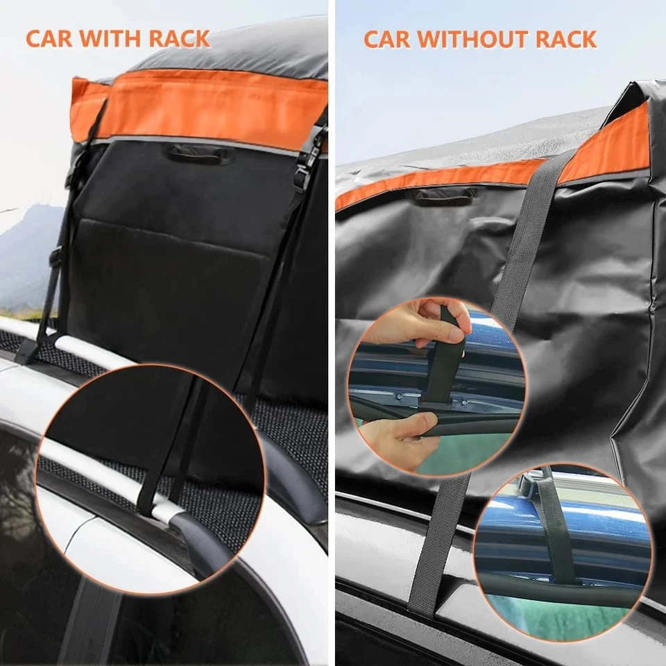 SMONTER 520L 100% Waterproof Durable Rooftop Cargo Carrier Bag Fits RRP £65 - Image 3 of 3