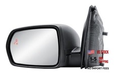 Replacement Driver Left Side Door Mirror Electric Heated Glass Driver LH Side