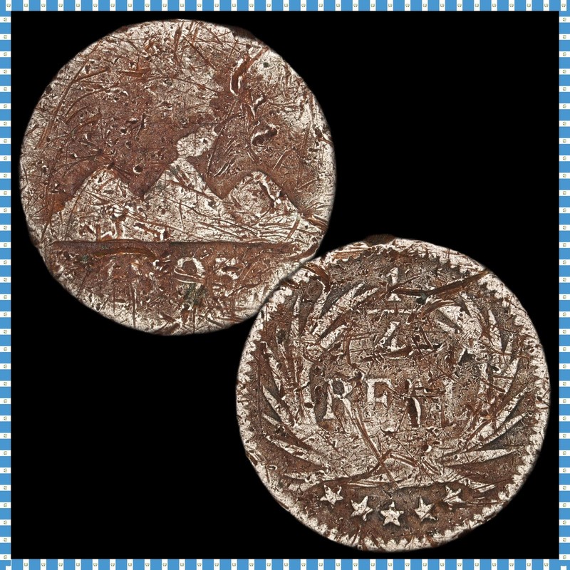 Guatemala - 1/4 Real - 1895 - KM#162 - Silver .835 - 0.021 ASW