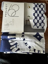 Project 62 Shower Curtain Blue Medallion Design