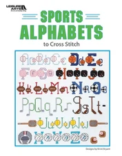 Leisure Arts Sports Alphabets To Cross Stitch Book, Cross Stitch Patterns,