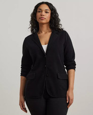 Lauren Ralph Lauren Women Polo Black Single-Breasted Blazer Size 1X NWT