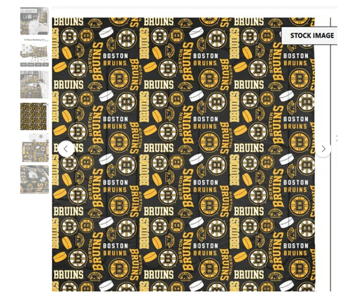 NHL Comforter Set Vegas Knights Red Wings BRUINS PENGUINS Blackhawks Kraken NEW - Afbeelding 20 van 63