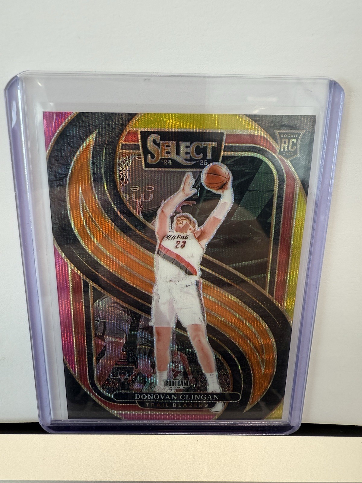 2024-25 Panini Select - Premier Level Donovan Clingan #199 Multi Wave /20 (RC)