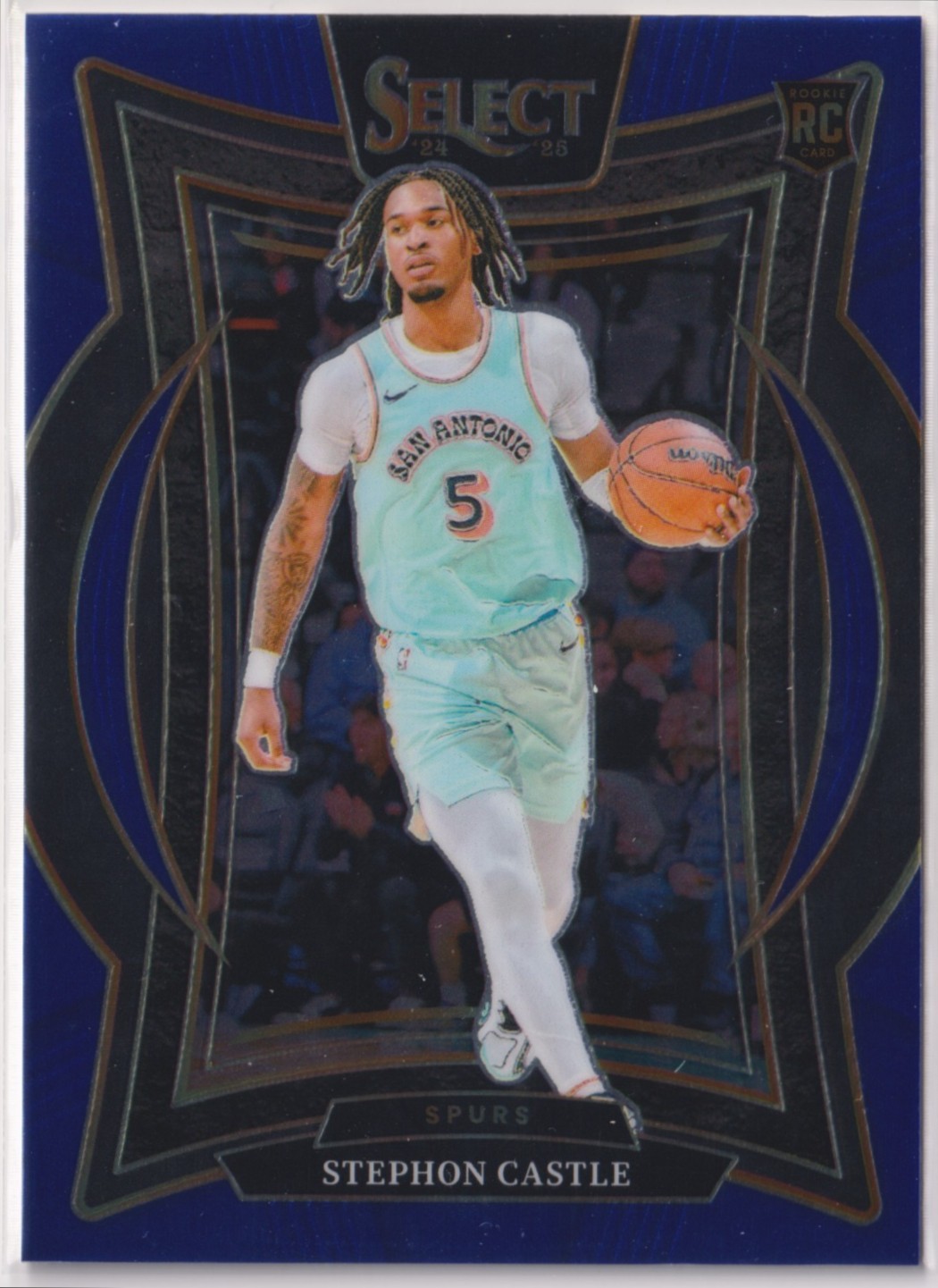 Stephon Castle 2024-25 Panini Select Concourse Retail Blue Rookie Card #72