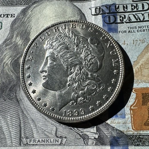 1899 P Morgan Dollar GEM++ COLLECTOR GRADE UNCIRCULATED RIM TONING **!!$$