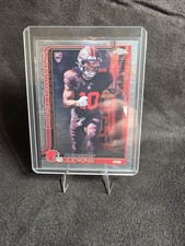 2025 Topps Chrome Football Quinshon Judkins Pulsar Refractor RC Browns Free Ship