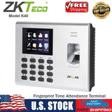 ZKTeco K40 Fingerprint Biometric Employee Time Clock Attendance Machine TCP/IP