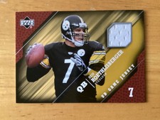 2005 Upper Deck UD Game Jersey Card Ben Roethlisberger GJ-BR NFL Steelers