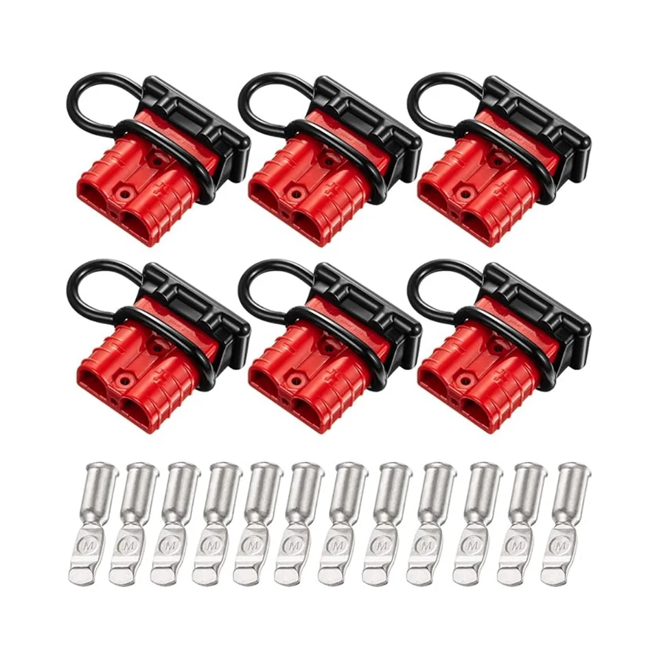 6Pack 6-14 Gauge Battery Quick Connect Disconnect 50A Wire Connector Plug Part - Image 2 of 4