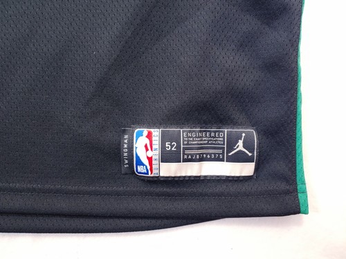 Jordan Boston Celtics Jayson Tatum #0 Jersey XL 52 Dri Fit Swingman Black - Picture 7 of 12