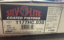 New Silv O Lite Hyper Coated Pistons For Ford 302 With New Moly Ring Set. .030