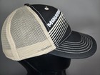 Menards-branded trucker hat Adjustable Mesh Back in navy blue and beige — photo 3
