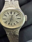 Seiko 8D1229 Manual Wind Silver Tone Snowflake Dial Ladies Watch