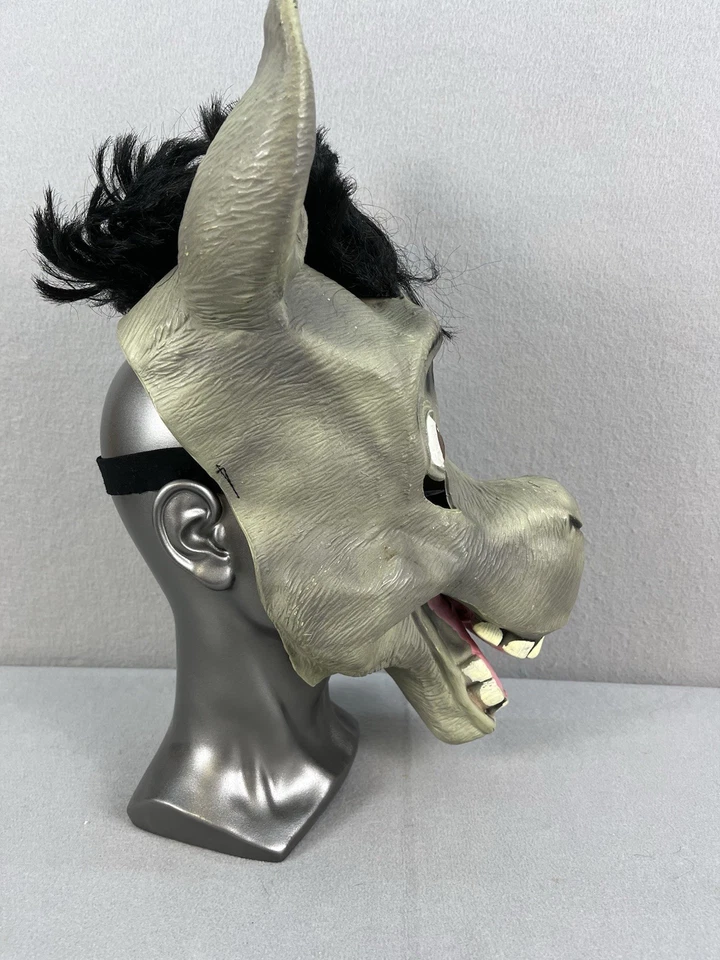 Raro Disfraz de Rubí Látex Shrek Burro Vestido Elegante Máscara Animal Adulto 2007 Foto 2 de 4