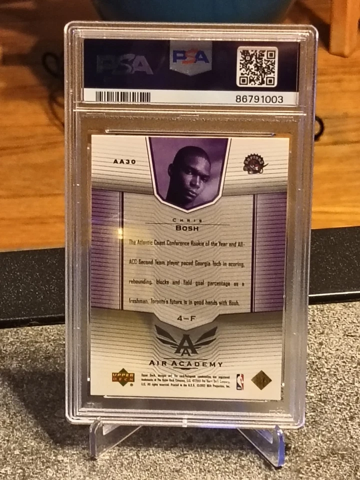2003-04 Upper Deck - Air Academy Chris Bosh #AA30 (RC)🔥PSA 10 Gem Mint!🔥🏀 - Image 2 of 2