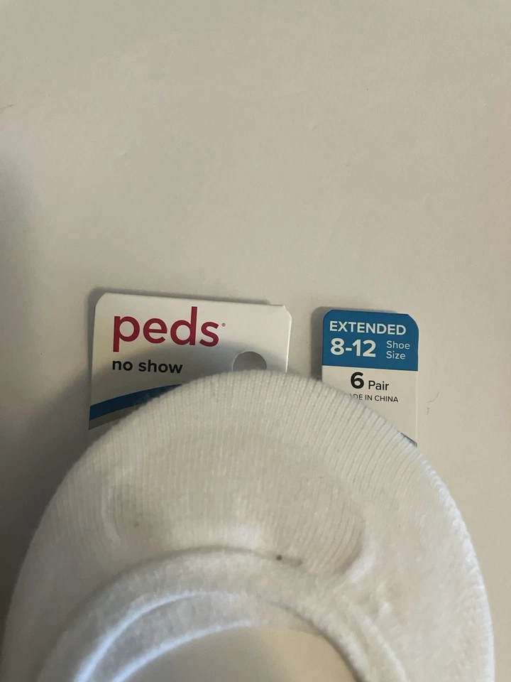 Peds Women's Midcut No Show 6pk Socks - 8-12 Gray Black White C697 - Image 3 of 4