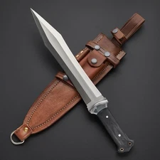 Handmade Nightstalker Sword | Full Tang D2 Steel Blade | Outdoor Hunting Knife