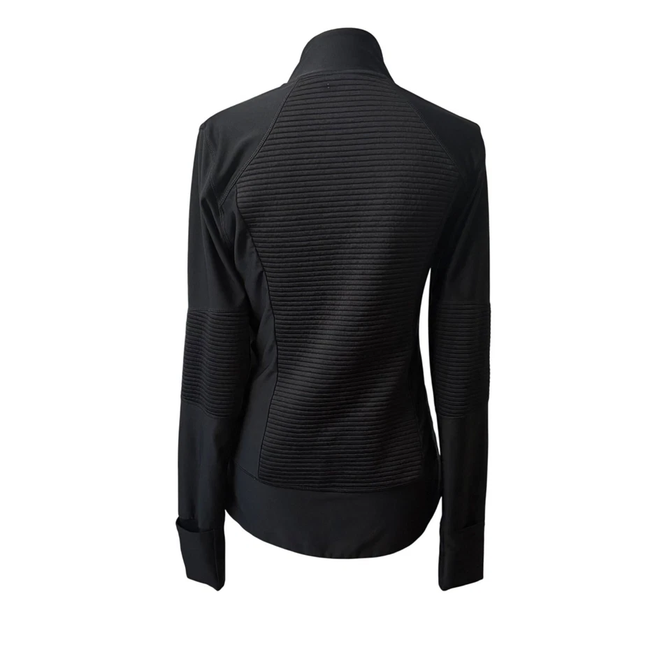 Mondetta Mujer Negra Cremallera Completa Chaqueta Elegante Ropa Activa Informal Capa Talla S/M Foto 3 de 4