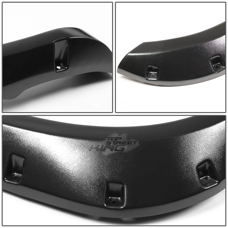 RUEDA GUARDABARROS 3" BOLSILLO REMACHADO GRANO TEXTURIZADO NEGRO PARA 02-09 DODGE RAM Foto 2 de 4