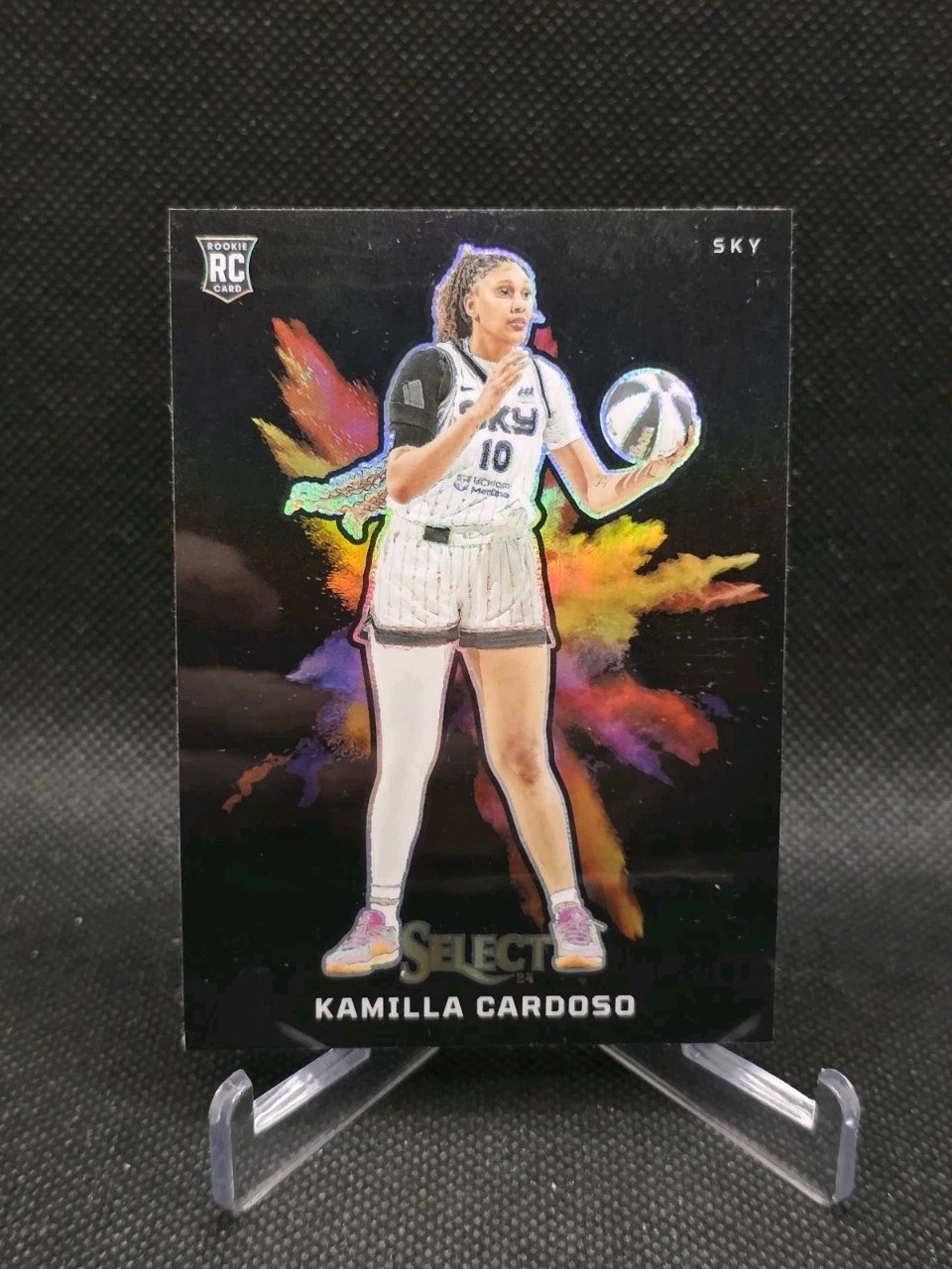 2024 Panini Select WNBA Kamilla Cardoso RC Black Color Blast #9 Sky Rookie