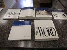 Lot Of 6 Vintage Microsoft Windows Word User's Guides