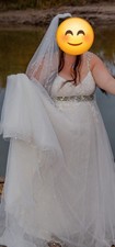 Melissa Sweet Wedding Dress Size 20W Ivory David  s Bridal
