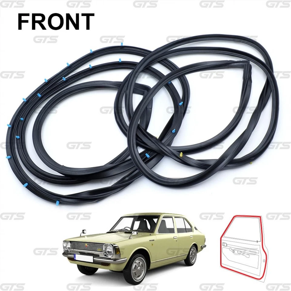 Комплект резиновых уплотнений для передней двери уплотнительная полоска для Toyota Corolla KE20 TE21 1971 - 1974 - Изображение 4 из 4