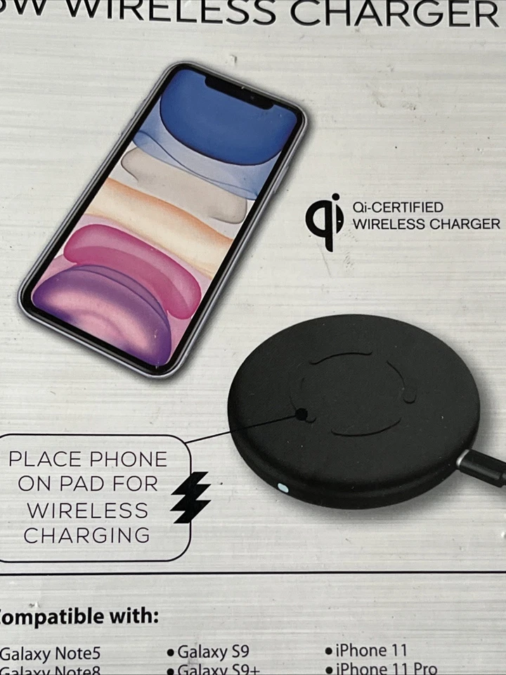 Cargador Inalámbrico 5W Nuevo Modelo 5WCH001 Carga Qi Foto 3 de 4