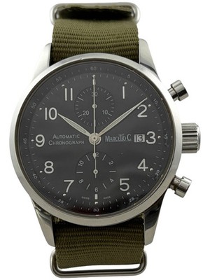 Marcello C Automatik Men s Chronograph Valjoux 7750 Watch with Case