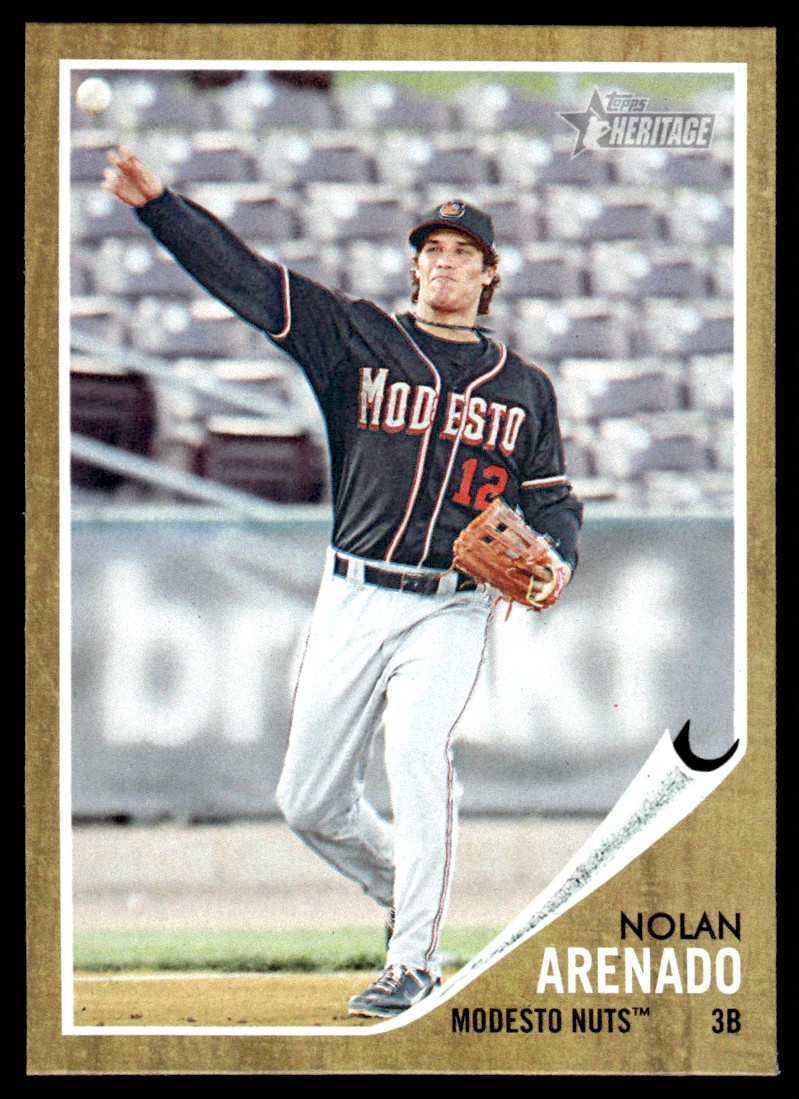2011 Topps Heritage Minor League Nolan Arenado Modesto Nuts #53