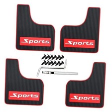Mini Size Soft Rubber Car Universal Mud Flaps Soft Rubber-SMALL Sport 4PC