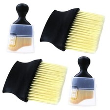 4 Pcs Auto Interior Dust Brush Set Soft Bristles Detailing Brush Dusting Yellow