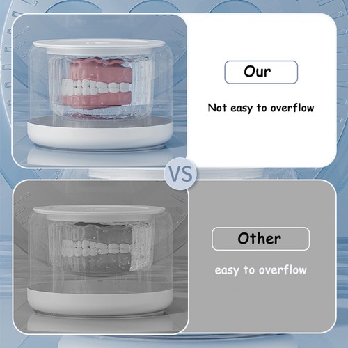 Portable Ultrasonic Retainer Cleaner Machine for Dentures Retainer Mouth1449 - Imagen 7 de 8