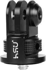 Aluminum Camera Tripod Mount Adapter, 1/4"-20 Camera Mount Black