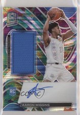 2021 Panini Spectra Rookie Jersey Celestial Prizm 81/99 Aaron Wiggins Auto 0xh3