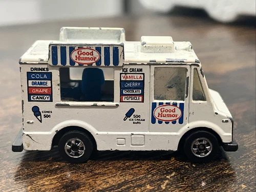Vintage 1980's Hot Wheels Good Humor Truck Ice cream Truck Mattel Collectible