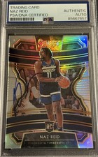 2019-20 Select Naz Reid Signed Silver Prizm Rookie 39 RC Psa Auto