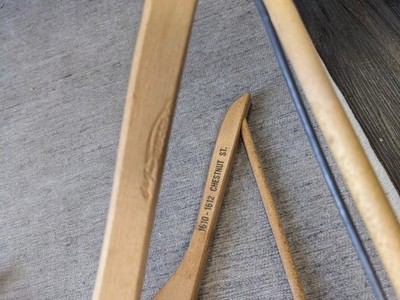 Vintage 50s/60s Wooden Hanger LOT OF 10 Branded & Unmarked USA