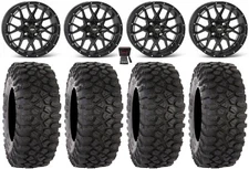 ITP Hurricane 15" Wheels Black 33" XC450 Tires Can-Am Defender