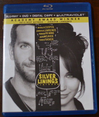 Silver Linings Playbook  (Blu-ray Disc & Artwork, 2012) NO CASE  Like new!