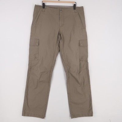 Jack Wolfskin Function 65 Cargo Pants Mens L Gray Tan Regular Fit Hiking Outdoor